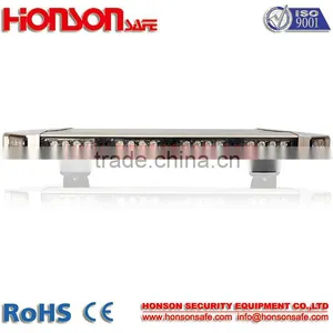 28" Inch Low Profile Magnetic Roof Mount Code3 Sound-off Emergency Vehicle Strobe Warning Mini LED Light Bar thumbnail-3