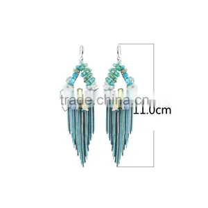 Tassel Female Earrings Long Earring Wholesale thumbnail-3