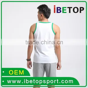 OEM Service Customize Wholesales Cheap Price Sport Vest Singlet thumbnail-3