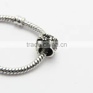 Anti-silver DIY Bracelets Neckalces Accessories Big Hole Metal Slide Beads thumbnail-2