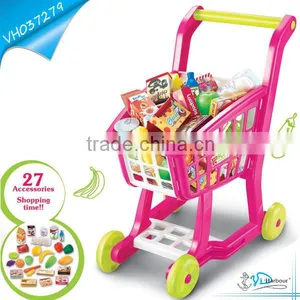 Super Market Kids Shopping Trolley Toy Play Set thumbnail-1