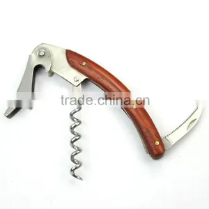 New Design Wooden Handle Corkscrew thumbnail-1