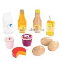 Wooden Toy Food Sets Kitchen Play Set Toys thumbnail-1