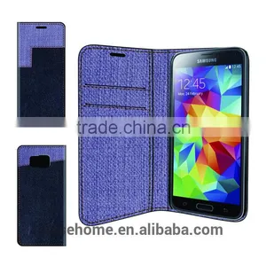 Shenzhen KVQ Factory Exclusive Design Luxury Jeans Wallet Case for Sony Z5 MINI thumbnail-2