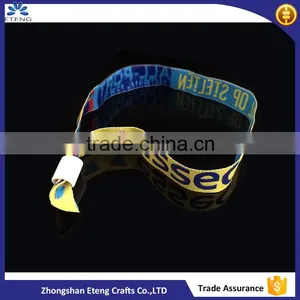 2016 Hot Sale One Use Custom Wristband/fabric Festival Wristband/polyester Wristband for Event thumbnail-1