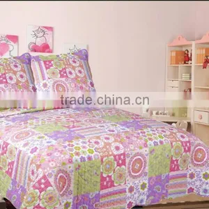Cartoon Printed Bed Sheets 3pcs Bedspread Kids 100% Cotton Chirldren Quilts thumbnail-2
