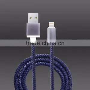 Fast Charge 8 Pin PU Leather Usb Mfi Cable for Iphone 6 Usb Cable for IPhone 6 MFi Cable thumbnail-2
