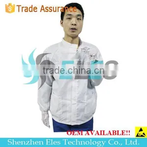 Low Price Cleanroom Esd Overcoat Clothes on Stock thumbnail-2