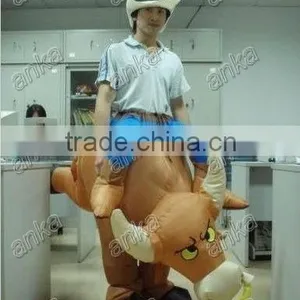 Inflatable Bull Costume (cow,moving,party,event) thumbnail-1