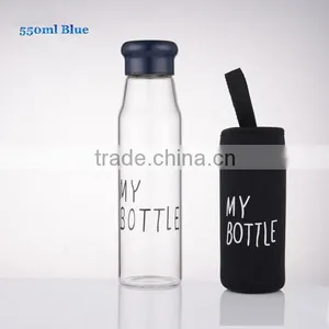 European Whole Foods Custom Design Glass Water Bottle thumbnail-2