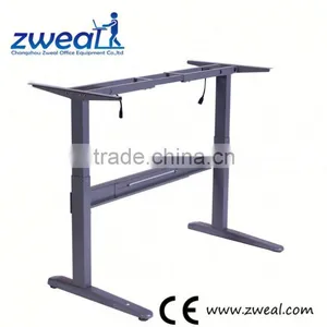 Manual Crank Laptop and Printer Desk Frame Factory Wholesale thumbnail-1