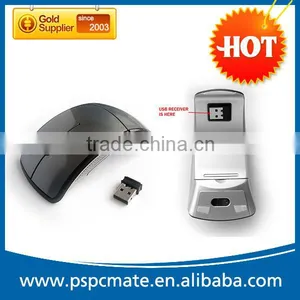 2015 New Updated 2.4Ghz Wireless Arc Mouse Foldable Bluetooth Folding Mouse Wireless as Promotional Gift thumbnail-6