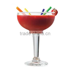Clear High Quality Customized Size Open Wide Mouth Margaret Glass Juice Cup High Quality Handmade thumbnail-1