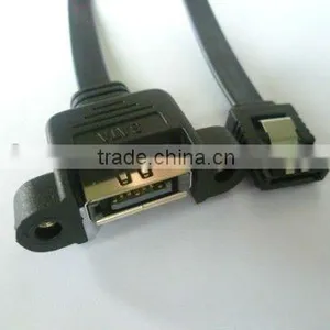SATA 7P F to SATA 7PF With Panel Cable thumbnail-1