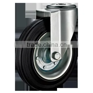 European Industrial Casters With Rubber Wheels thumbnail-4