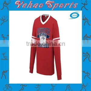 Red Style Sublimation Factory Provide Soccer Jersey Long Sleeve thumbnail-1