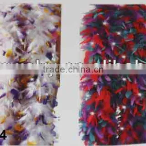 Fluffy Turkey Feather Chandelle Boa LZYJ34 thumbnail-1
