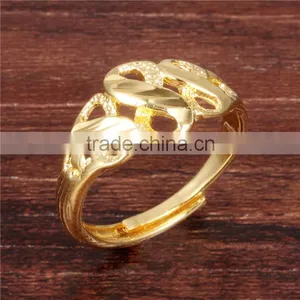 2016 Brass Fashion 18K Gold Plated Jewellery Infinity Symbol Ring thumbnail-2
