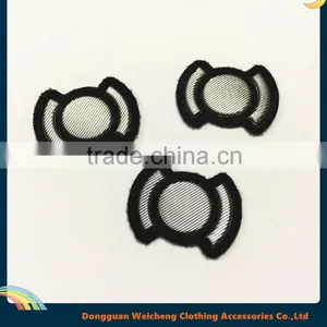 2016 Hot Small Bowknot Custom Heat Transfer 3d Rubber Silicone Label thumbnail-1