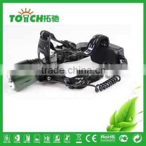 Green Color Rotate Focus LED Headlamp Zoom Light With Attack Head Aluminum Alloy Metal LED Headlights thumbnail-1