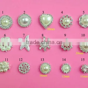 Hot Selling Factory Price Flatback Rhinestone Button in Stock (M-1) thumbnail-1