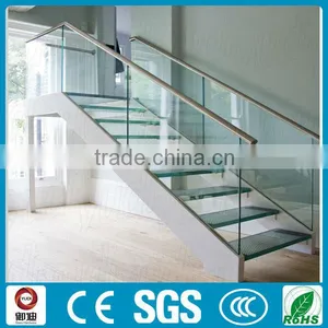 Decorative Modern Indoor Stainless Steel Glass Stairs Supplier's Choice thumbnail-3