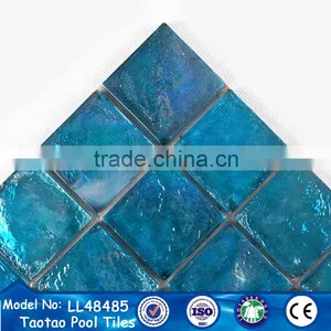 Foshan Tileeasy Company Price for Blue Glass Mosaic Tile in Italian thumbnail-4