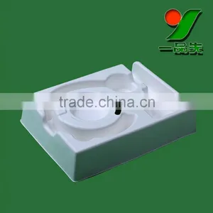 100% Biodegradable Sugarcane Molded Paper Pulp Tray. Composable Earphone and Headphone Packaging Trays thumbnail-2