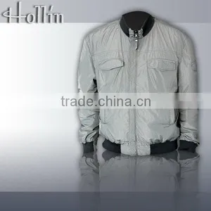 Man Jacket 2015 Hot Sale Autumn White Color thumbnail-1