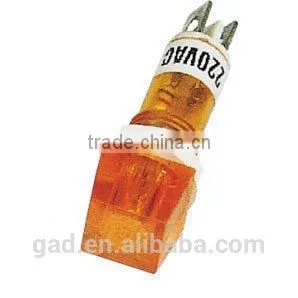 XDN1-2 CNGAD 2pins 220V 10mm Orange Pilot Light thumbnail-1
