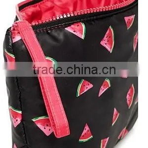 Custom Watermelon Print Cosmetic Pouch thumbnail-3
