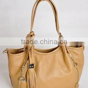 2012 Hot Selling Camel Newest Genuine Leather Ladies Handbag thumbnail-1