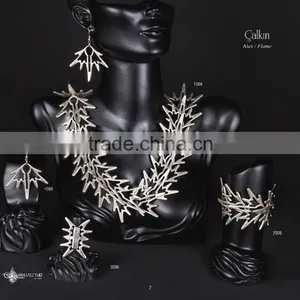 Top Quality Fashion Turkish Style Silver Plated Ring Calkin 3506 thumbnail-1