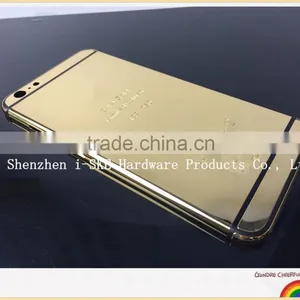 Mirror Gold Housing for IPhone 6 Plus , Deep Engrave Back Housing for IPhone thumbnail-3