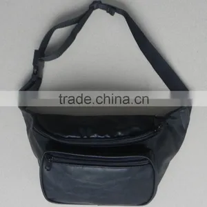 Fashion Black Men PU Leather Waist Bag thumbnail-1
