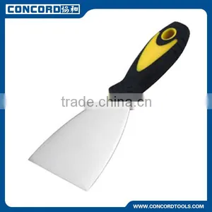 3'' Carbon Steel Flexible Scraper With Plastic Handle , Plastic Putty Knife Building Construction Tools and Equipment thumbnail-1