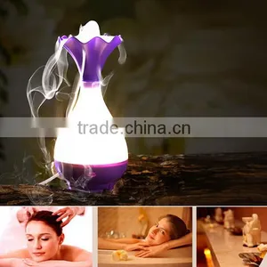5 Color Decorative Ultrasonic Home Aroma Humidifier Air Diffuser Purifier Atomizer Essential Oil Diffuser Mist Maker Fogger thumbnail-6
