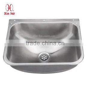 Stainless Steel Bucket Sink Mop Sink, Commercial Cleaner Sink for Public Sanitation thumbnail-2