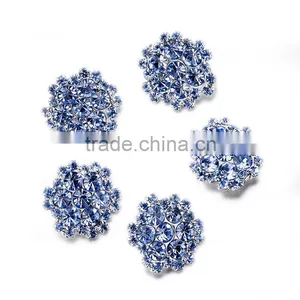 Blue Color Rhinestone Button,new Fashion Rhinestone Button,metal Buttons thumbnail-3