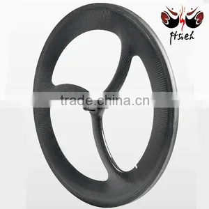 100% Full Carbon 700C*21mm Tri-spoke Tubular, Solid Foam Inside. thumbnail-1