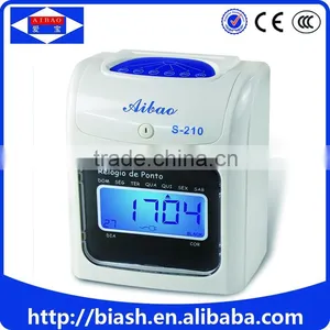 Electornic Time Card Punch Time Clock/punch Card Time Clock thumbnail-1