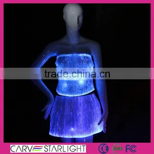 2016 New Products Luminous Strapless Top and Mini Skirts Sets thumbnail-1