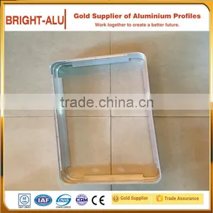6000 Series Silver Anodized Aluminum Extrusion 90 Degree Bend Frame Profile thumbnail-3