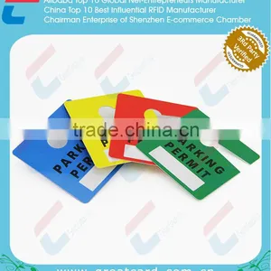 Customized Plastic Hang Tags for Parking Permit thumbnail-3