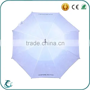Fashion 2 Layer Auto Open Wooden Golf Umbrella thumbnail-4