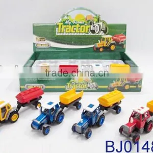 12pcs Metal Pull Back Truck Mini Die Cast Farmer Truck Toy thumbnail-2