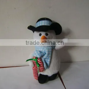 Nice Stuffed Plush Christmas Snowman With Hat&scarf thumbnail-1