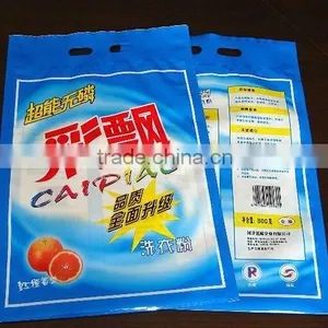 High Quality Washing Powder Plastic Packaging Bags With Handle Hole 800g thumbnail-1
