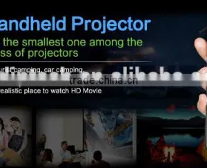 Small Mini Mobile Projector Pocket Portable Android RK3128 Quad Core 1080P HD Video LED DLP Smart Projector Aodin D02 M6 M8 Plus thumbnail-4