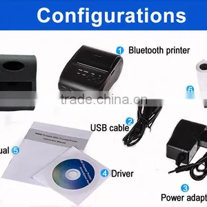 Portable Bluetooth 58mm USB Mini Thermal Printer IMP006 thumbnail-4